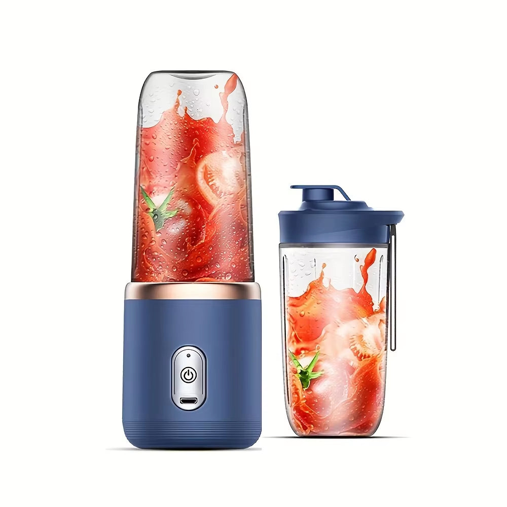 6 Blades USB Portable Juicer Maker, Juicer Fruit Juice Cupautomatic Small Electric Juicer Smoothie Blender Lce Crushcup
